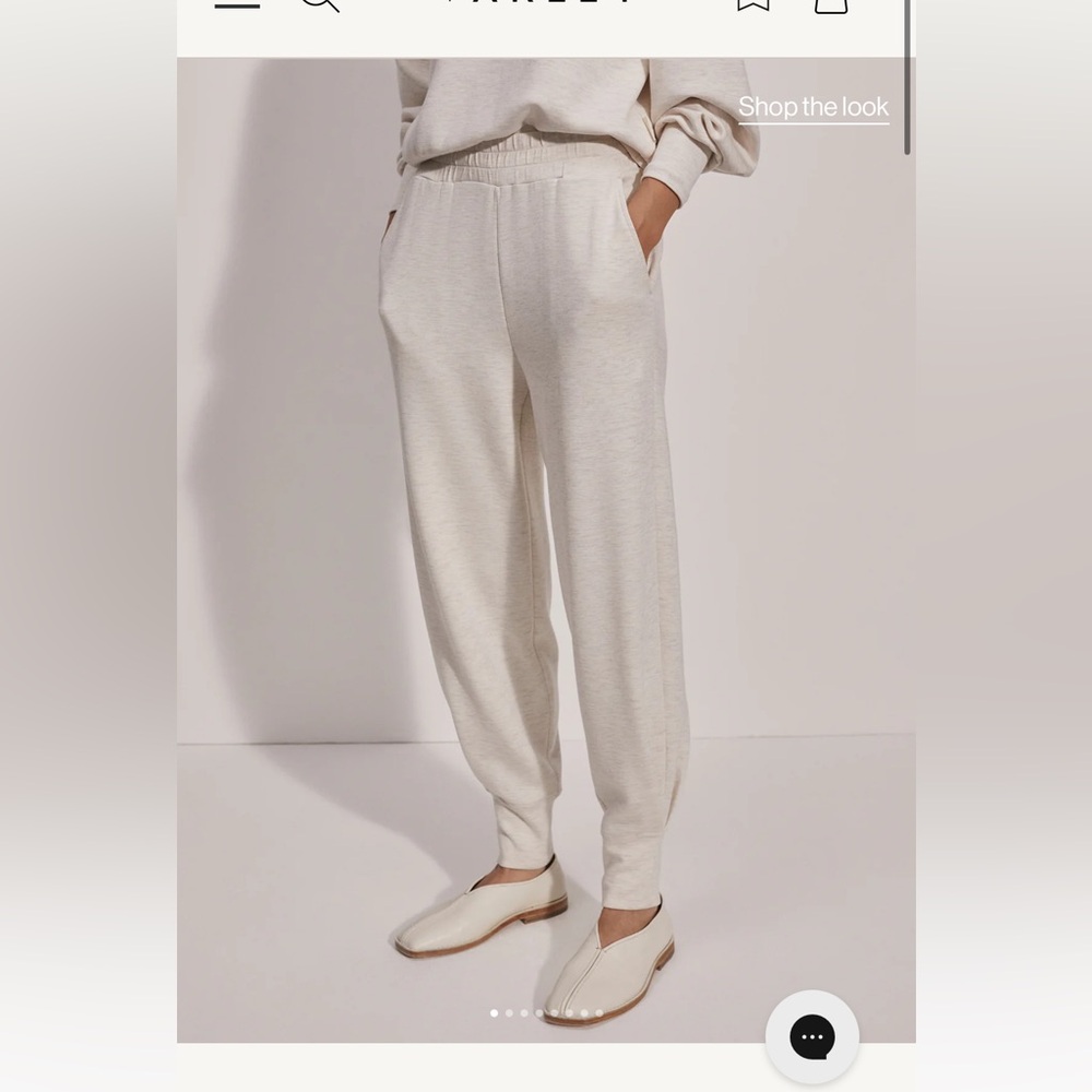 Varley The Relaxed Pant 27.5- Ivory Marl